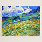 Van Gogh Mountain Meadow Landscape Painting Print Jigsaw Puzzle Gallery Image 1