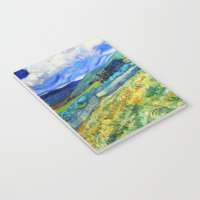 Van Gogh Mountain Meadow Landscape Painting Print Notebook Gallery Image 3