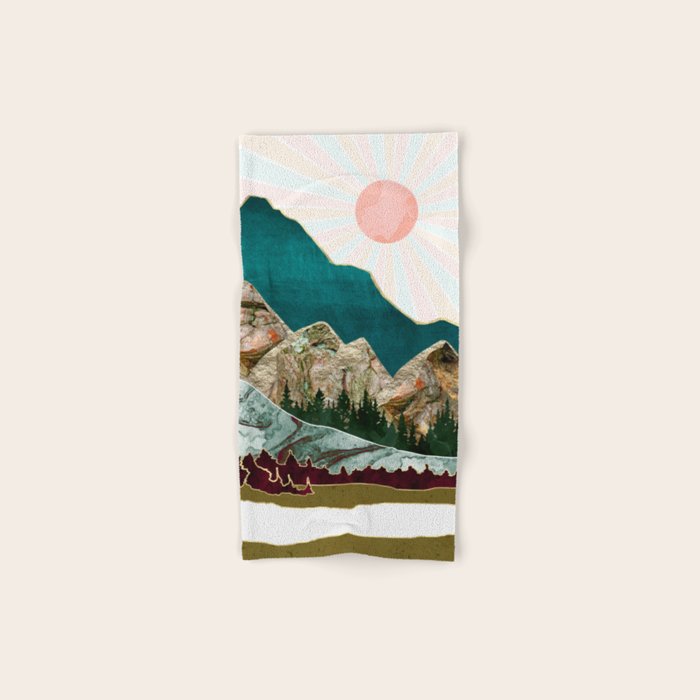 Retro Autumn Vista II Bath Towel Gallery Image 1