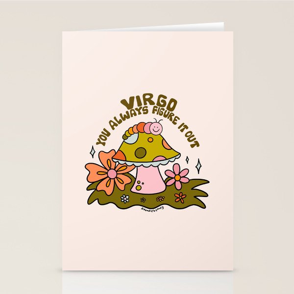 Virgo Caterpillar Stationery Card Gallery Image 2
