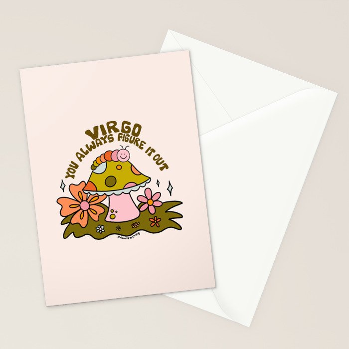 Virgo Caterpillar Stationery Card Gallery Image 2