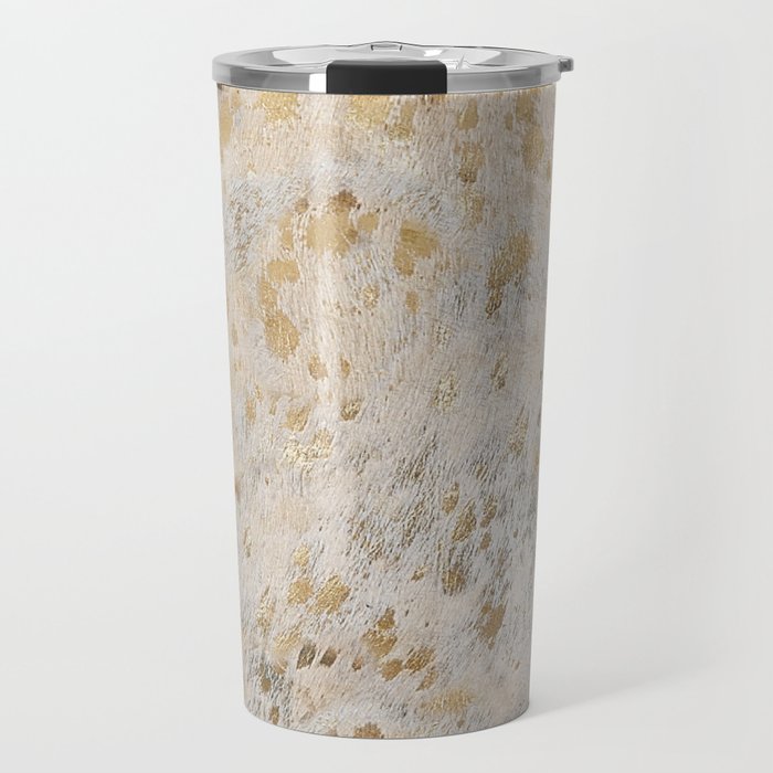 Gold Hide gold cowhide Travel Mug Gallery Image 1