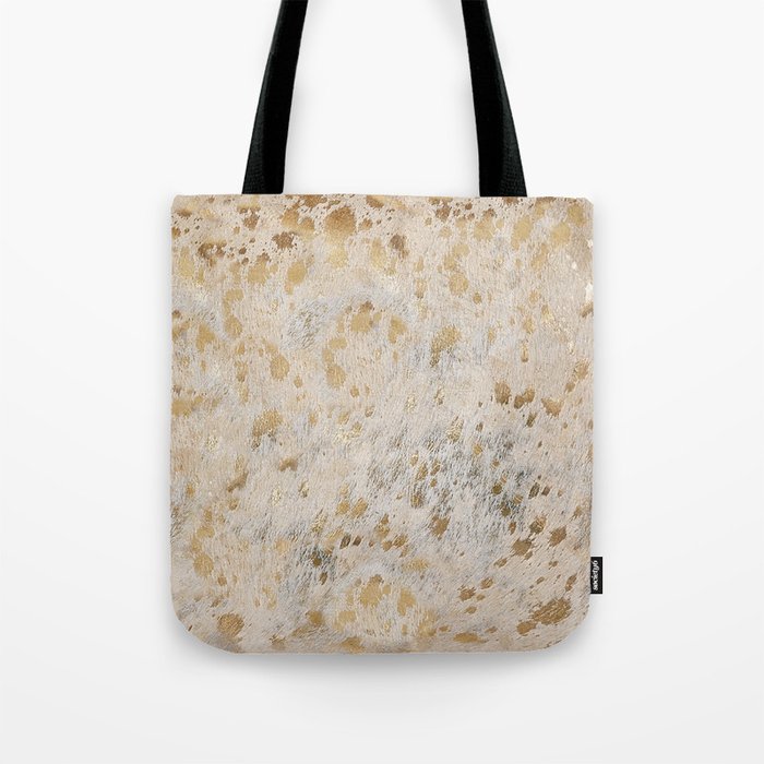 Gold Hide gold cowhide Tote Bag Gallery Image 1