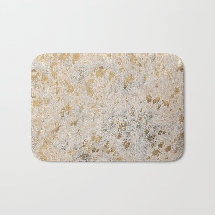 Gold Hide gold cowhide Bath Mat Gallery Image 1