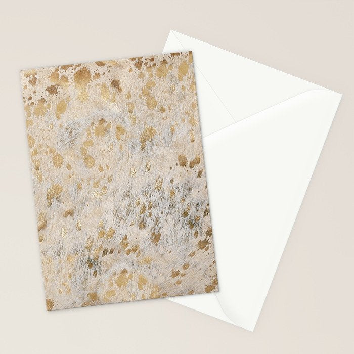 Gold Hide gold cowhide Stationery Card Gallery Image 2