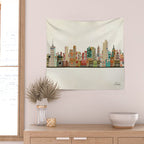 tulsa skyline Wall Tapestry Gallery Image 2