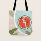 Tropical Watermelon Float Tote Bag Gallery Image 1