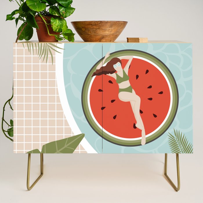 Tropical Watermelon Float Credenza Gallery Image 1