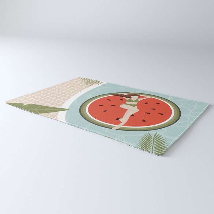 Tropical Watermelon Float Rug Gallery Image 3