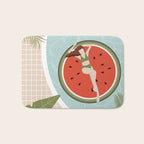 Tropical Watermelon Float Bath Mat Gallery Image 1
