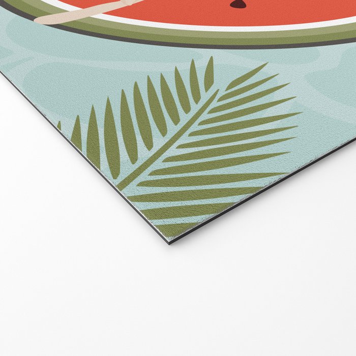 Tropical Watermelon Float Welcome Mat Gallery Image 2