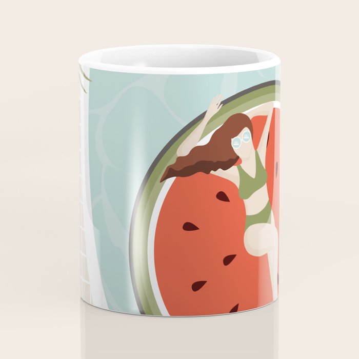Tropical Watermelon Float Coffee Mug Gallery Image 4