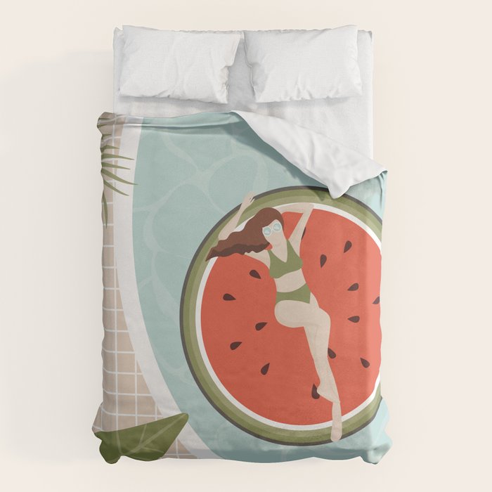 Tropical Watermelon Float Duvet Cover Gallery Image 6