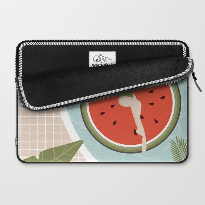 Tropical Watermelon Float Laptop Sleeve Gallery Image 2