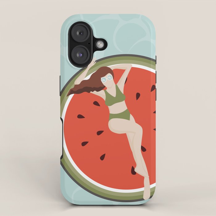Tropical Watermelon Float iPhone Case Gallery Image 1