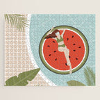 Tropical Watermelon Float Jigsaw Puzzle Gallery Image 1