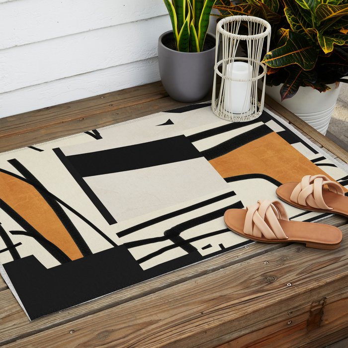 Modern Abstract Art 65 Outdoor Rug Gallery Image 2