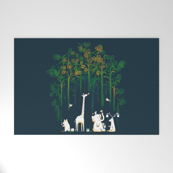 Re-paint the Forest Welcome Mat Gallery Image 1