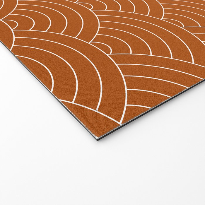 Waves (Rust) Welcome Mat Gallery Image 2