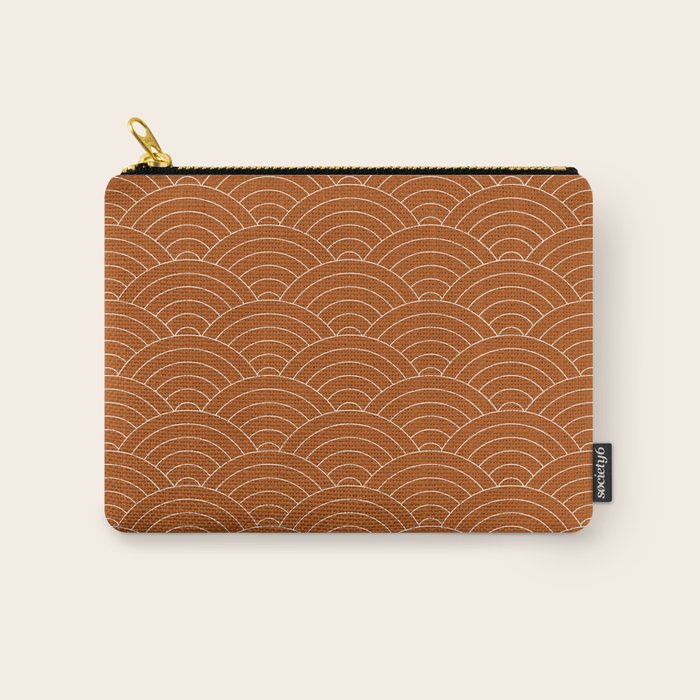 Waves (Rust) Carry All Pouch Gallery Image 1