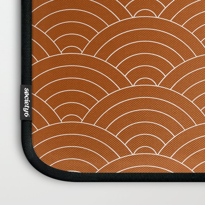 Waves (Rust) Laptop Sleeve Gallery Image 3