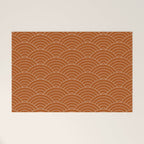 Waves (Rust) Welcome Mat Gallery Image 1