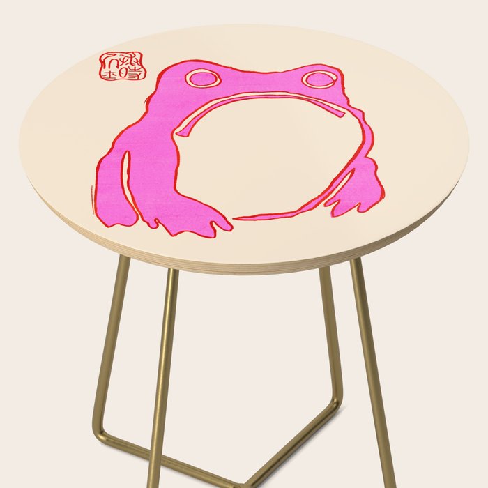 Pink Grumpy Frog Side Table Gallery Image 2