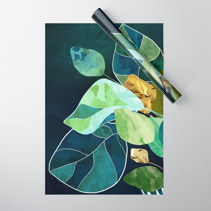 Indigo Plant I Wrapping Paper Gallery Image 1