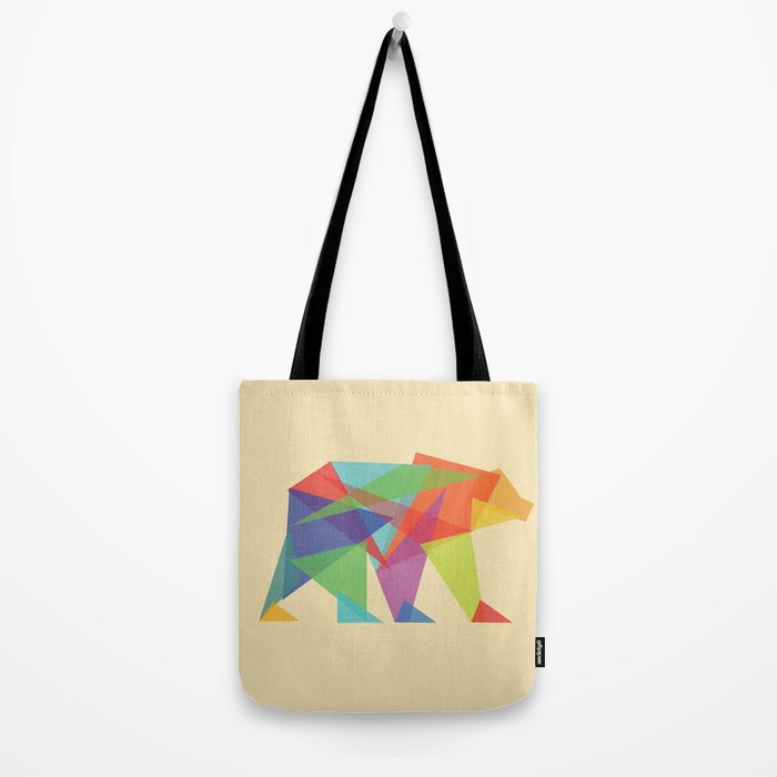 Fractal Geometric bear Tote Bag Gallery Image 2