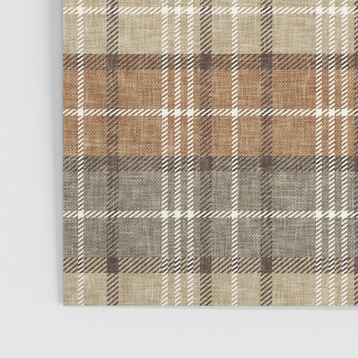 fall plaid - neutral earth tones Poster Gallery Image 3