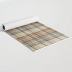 fall plaid - neutral earth tones Yoga Mat Gallery Image 2