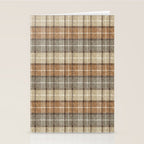 fall plaid - neutral earth tones Stationery Card Gallery Image 2