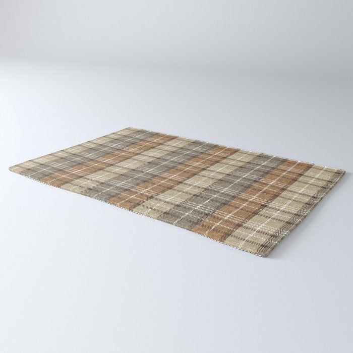 fall plaid - neutral earth tones Rug Gallery Image 3