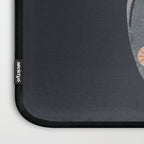 Gray Cat And Flowers Laptop Sleeve Gallery Image 3