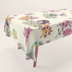 Pastel pink oriental pattern Tablecloth Gallery Image 1