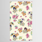 Pastel pink oriental pattern Tablecloth Gallery Image 2