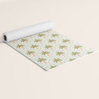 Vintage summer palm tree art pattern Yoga Mat Gallery Image 2