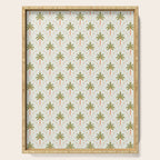 Vintage summer palm tree art pattern Serving Tray Gallery Image 1