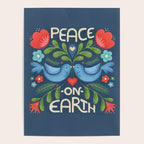 Peace On Earth Doves - Blue Poster Gallery Image 4
