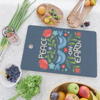 Peace On Earth Doves - Blue Cutting Board Gallery Image 2