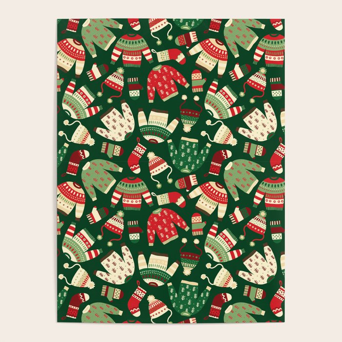 Ugly Christmas Fashion red green white Poster Gallery Image 1