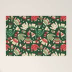 Ugly Christmas Fashion red green white Welcome Mat Gallery Image 1