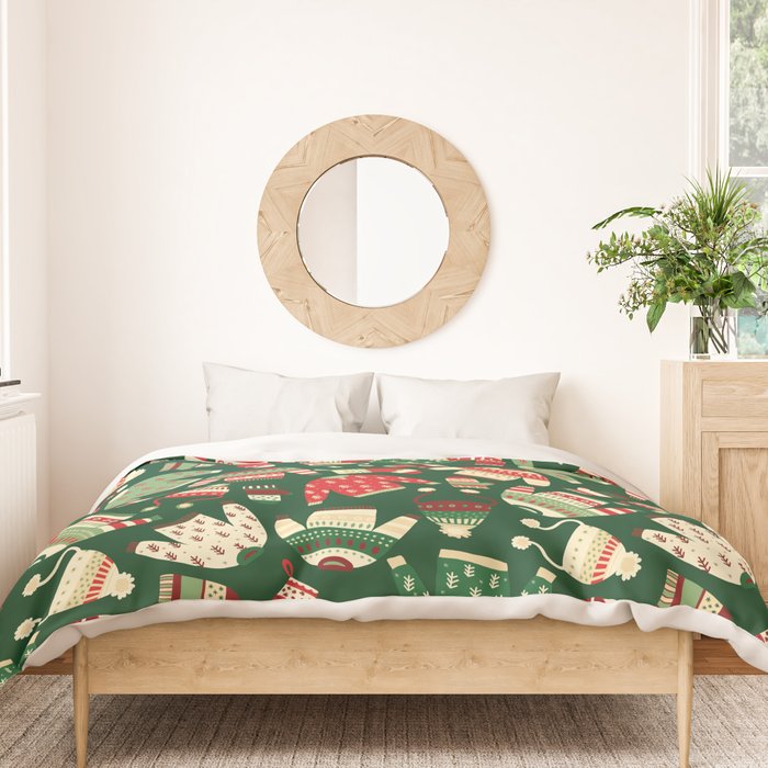 Ugly Christmas Fashion red green white Duvet Cover Gallery Image 3