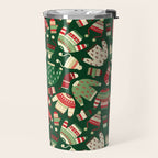 Ugly Christmas Fashion red green white Travel Mug Gallery Image 2