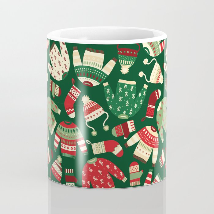 Ugly Christmas Fashion red green white Coffee Mug Gallery Image 4