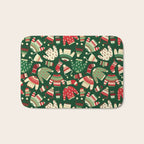 Ugly Christmas Fashion red green white Bath Mat Gallery Image 1