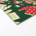 Ugly Christmas Fashion red green white Welcome Mat Gallery Image 2