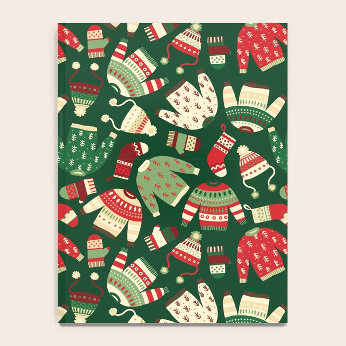 Ugly Christmas Fashion red green white Notebook Gallery Image 4