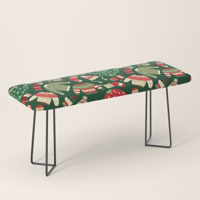 Ugly Christmas Fashion red green white Bench Gallery Image 1