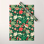 Ugly Christmas Fashion red green white Wrapping Paper Gallery Image 1